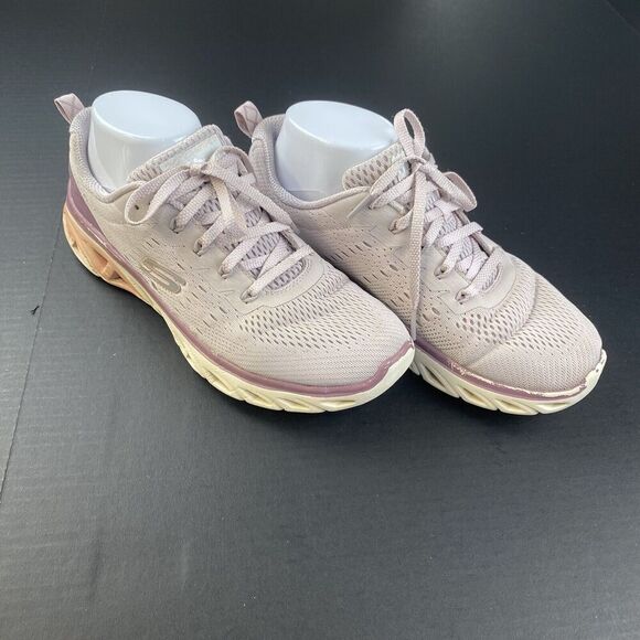 SKECHERS Memory Foam Air Cooled Women’s Run Train Shoes Purple Pink Size 8.5 - Picture 15 of 16